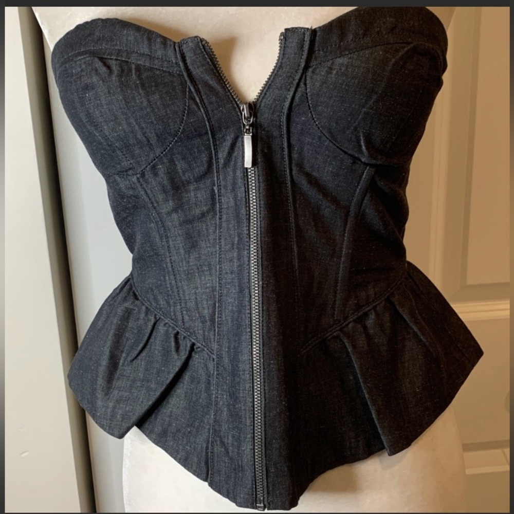 Forever 21 Black/Grey Bustier